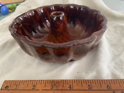 Early 19th Century PA Redware Manganese IAAFA Mold Primitive Pudding Jelly 7  • $39.99