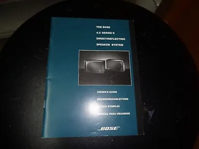 Bose 4.2 Series II Original Owner's Manual Free Shipping • $25