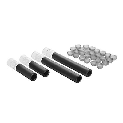 £24.68 • Buy Arizer Solo Air Glass Stem Pack Black Wrap 4 Glass Tube Stems 25 Concave Filters