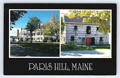 Vintage 1970s Paris Hill Maine ME Historic District Hannibal Hamlin Postcard B24 • $5