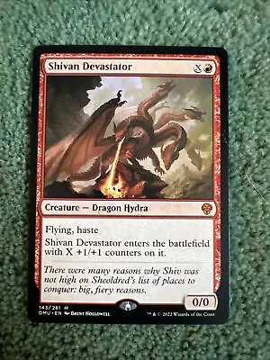 MTG Magic The Gathering Shivan Devastator (143/552) Dominaria United NM • $3.99