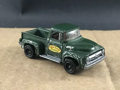 1996 Matchbox ‘56 Ford Pick-up Green Farm Fresh Produce 1/64 COMB SHIP $1 • $3.54