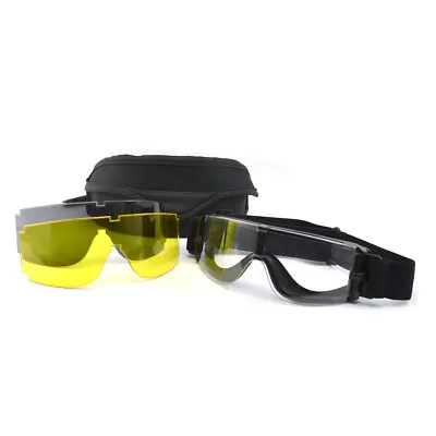 X800 Impact Resistant Protective Glasses Pilot Goggles Outdoor Tactical Shooting • $21.15