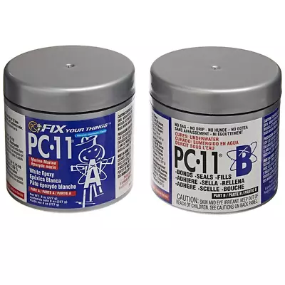 Pc-Products PC-11 Epoxy Adhesive Paste Two-Part Marine Grade 1/2Lb In Two Cans • $19