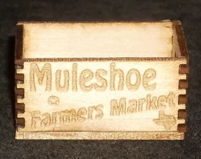 Muleshoe Farmers Market Produce Crate 1:12 Miniature Fruit Vegetable Texas • $3