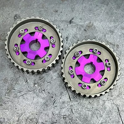 Blackworks Adjustable Cam Gears For Honda Civic Integra B Series Engines Purple • $174.95