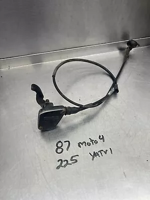 1986 86 87 Oem YAMAHA YFM225 S MOTO-4 THROTTLE CABLE Lever Block • $31.59