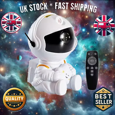 Astronaut Projector Galaxy Starry Sky Night Light Nebula Space LED Lamp W/Remote • £14.24