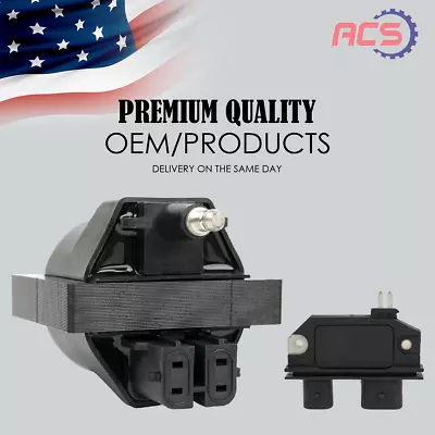 New Ignition Coil +Ignition Module OEM For GMC Chevrolet Pontiac Oldsmobile DR37 • $29.56