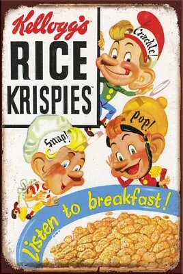 RICE KRISPIES Retro/ Vintage Wall Home Décor Shed-Garage And Bar Tin Metal Sign • $12.99