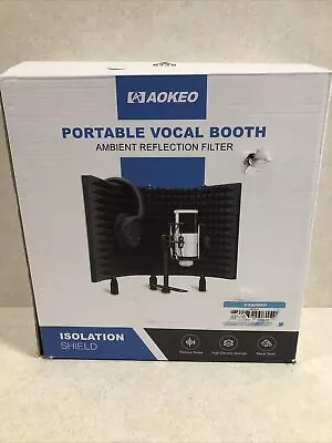 AOKEO Portable Vocal Booth Ambient Reflection Filter Isolation Shield-FREE SHIP • $34.99
