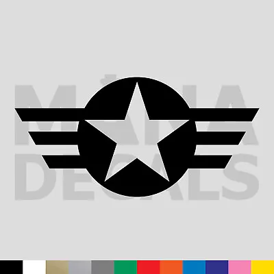 Star Emblem Vinyl Die Cut Decal Sticker - Military Air Force Army • $2.49