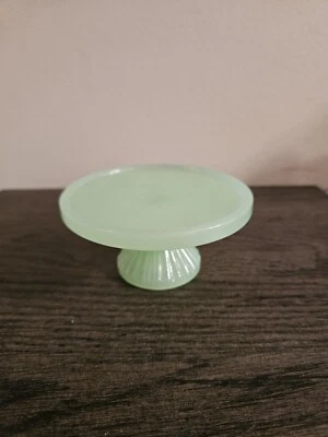 $32.50 • Buy Vintage Mini Jadeite Cake Plate Stand Pedestal Cupcake Size.
