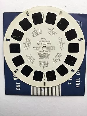 View Master  Reel  1977  King Baudouin  Belgium  And Fiancée  1960  Rare • $20