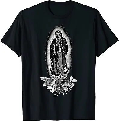 Our Lady Virgen De Guadalupe Virgin Mary T-Shirt Size S-5XL • $15.99