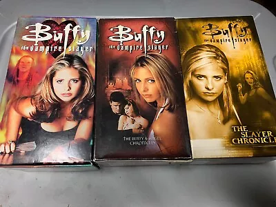 Buffy The Vampire Slayer VHS Lot Of 3 Box Sets 9 Video Tapes Vintage 90s  • $45