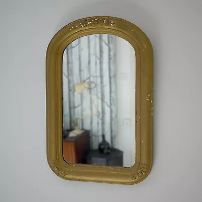 £60 • Buy Antique 19th Century Vintage Wall Bathroom Hall Mirror Gilt Gesso Victorian
