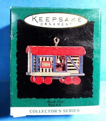 Hallmark  Stock Car  Train Miniature Ornaments 1994 • $5.95