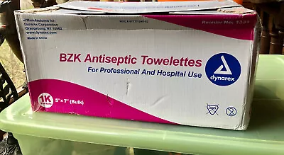 BZK Antiseptic Moist Towelette 5  X 7  (125 CT) Individually Wrapped Wipes • $16