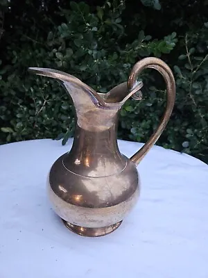 Vintage Cooper Brass Watering Pitcher 8  Tall • $27.99