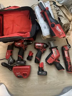 Milwaukee M12 Fuel Combo+  Press Tool (force Logic)+multi+Hackzall • $449