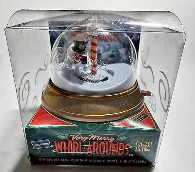 Vintage 1999 Blockbuster FROSTY THE SNOWMAN Spinning Snow Globe In Original BOX • $14.99