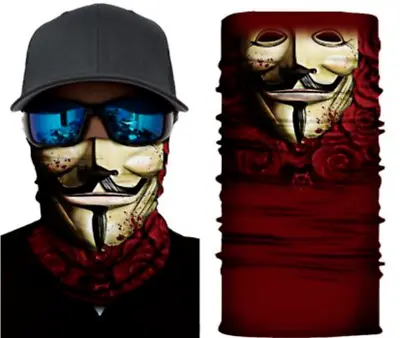 Anonymous Hacker Vendetta Guy V Cosplay Mask Halloween Fancy Dress Party Masks • $5.95