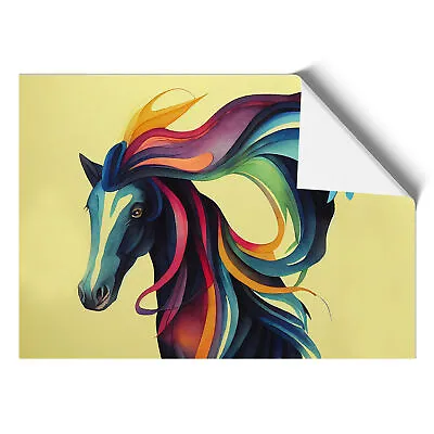 Watercolour Horse Vol.3 Abstract Wall Art Print Framed Canvas Picture Poster • £14.95