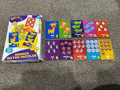 £5 • Buy CBeebies Number Match Puzzles Fun Learn Activity Game Kids 3+ 