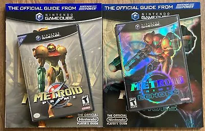 Metroid Prime & Prime 2 Echoes CIB Bundled W/ OfficialPlayer’s Guides - GameCube • $125