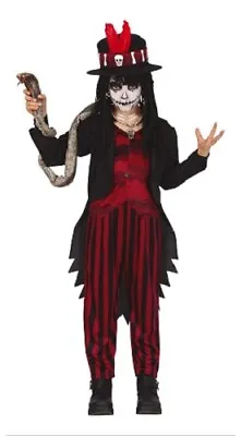 Boys Witch Doctor Costume Fancy Dress Voodoo James Bond Halloween Kids Outfit • £24