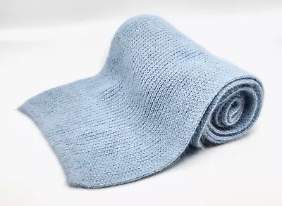 * Wow! Vintage Baby Blue Angora Knit Scarf * • $10