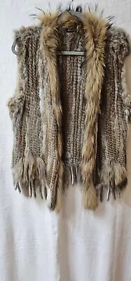 Women's Fur Vests Size Large/ XL Rabbit • $8.10