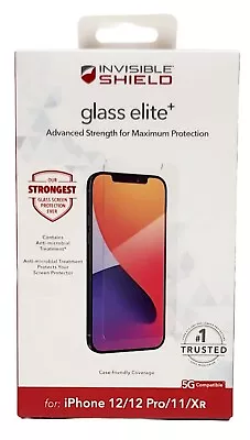 ZAGG IPhone 12/12 Pro/11/XR Tempered Glass Screen Protector Elite+ 5G Compatible • $14.99
