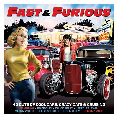 Fast & Furious - Chuck Berry Bo Diddley Roy Orbison - 2 Cds - New & Sealed!! • £4.49