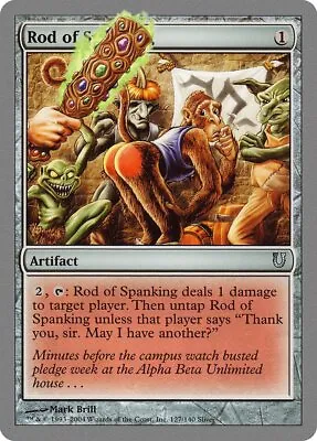Rod Of Spanking Unhinged NM Artifact Uncommon MAGIC GATHERING CARD ABUGames • $1.40