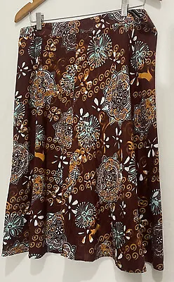 J JILL Women’s Beaded A-line Multicolored Skirt Petite Size 12p Preowned • $19.99