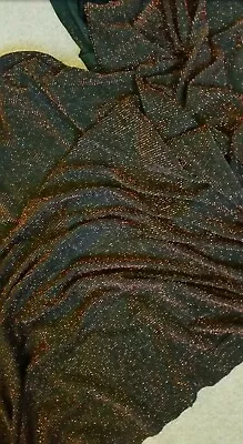 £5.50 • Buy Magenta Red Glitter LUREX LYCRA Dance Fabric Bodycon Material  60  Width REDUCED