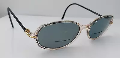 Vintage Silhouette M1899 Black Translucent Oval Sunglasses Austria FRAMES ONLY • $37.40