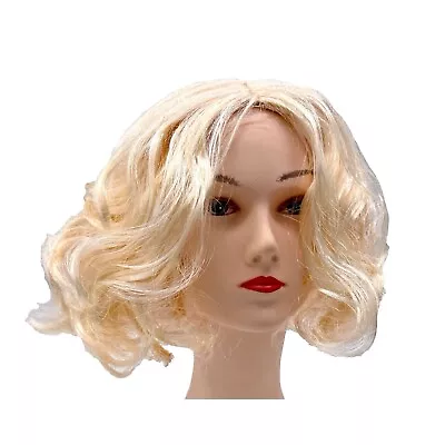 Women's Marilyn Monroe Wig Costume Accessories Blonde Curly  • $17.90