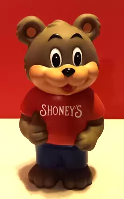 1993 Shoney's Bear Mascot Coin Piggy Bank Vintage Advertising Restaurant 8  • $10