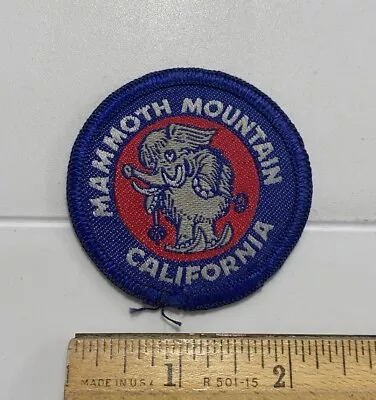 Mammoth Mountain California Ski Resort Area Souvenir Round Woven Patch Badge • $14.99