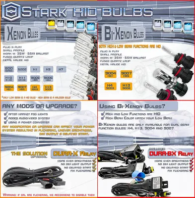$7.79 • Buy Stark HID Xenon Replacement Bulbs Pair ONLY FOR HID KIT - Single / Dual Bixenon