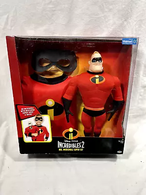 Disney Incredibles 2 Mr Incredible Super Set Costume Shirt Mask & Doll Sz 4-6X • $15