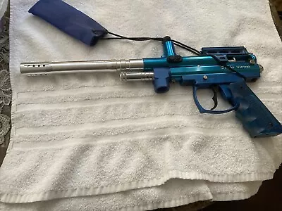 SPYDER Victor Cal-68 Semi-Auto JAVA Dual Trigger Metallic Blue Paintball Gun • $37.50