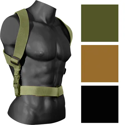 Rothco Tactical Combat Suspenders 2  Heavy Duty Adjustable Quick Release Buckle • $29.99