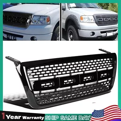 For 2004-2008 Ford F-150 Square Style Grille Upper Grill Chrome Insert Glossy • $63.13