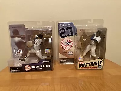 MCFARLANE MLB New York Yankees Legends Lot Of 2: Reggie Jackson & Don Mattingly • $54.99