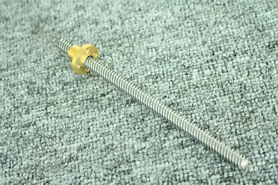 T8 ACME Shaft Trapezoidal Lead Screw Rod 8mm & Brass Nut CNC RepRap 3D Printer • £7.49