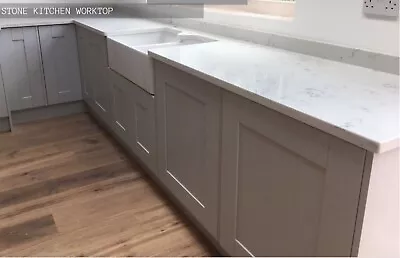 Carrara Marble Quartz Worktop 3000 X 700 X 20 I Affordable Worktops Supply & Fit • £400